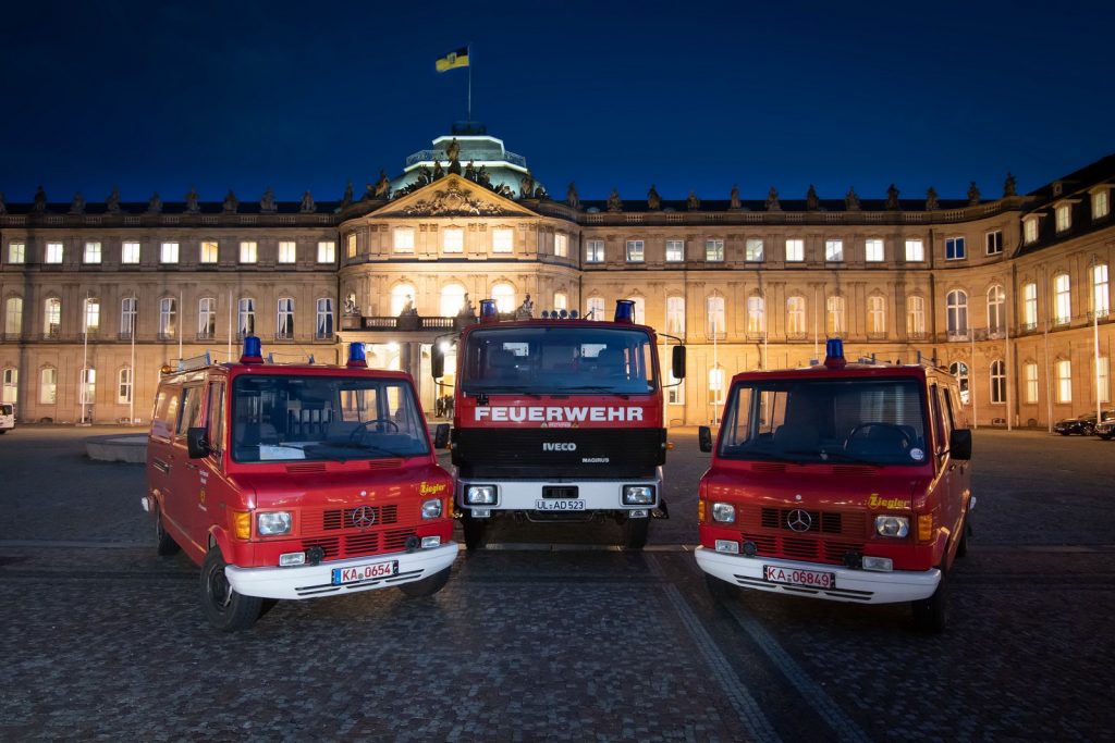 Übergabe der beiden TSF der Abteilungen Temmenhausen und Scharenstetten an Feuerwehren im Kosovo.